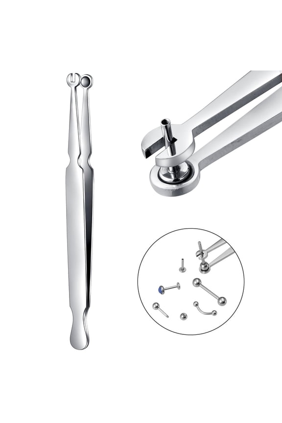 Multi-Purpose Piercing Clamp Tool,Piercing Removal Tool-Perfect to Change and Remove Cartilage,Lip and Nose Jewelry Remove Ball Back Earrings