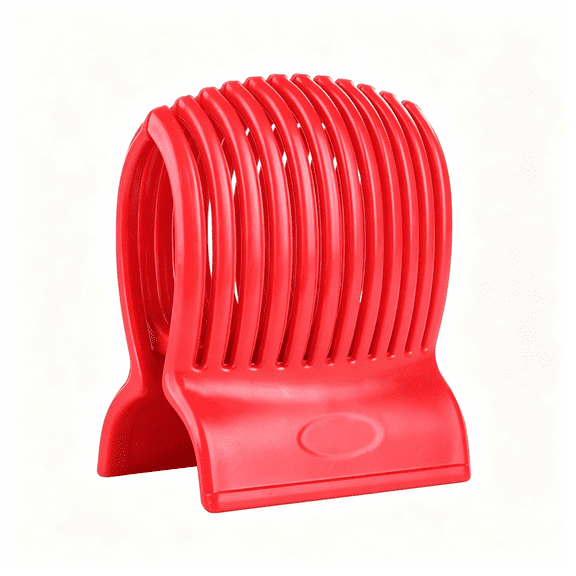 EXLEAF Multiuse Tomato Slicer Holder with Firm Grip Ergonomic 13 Dividers Design for Precise Cuts Slicing Shredding Tomatoes Lemons Potatoes Round Fruits Vegetables with Bonus eBook