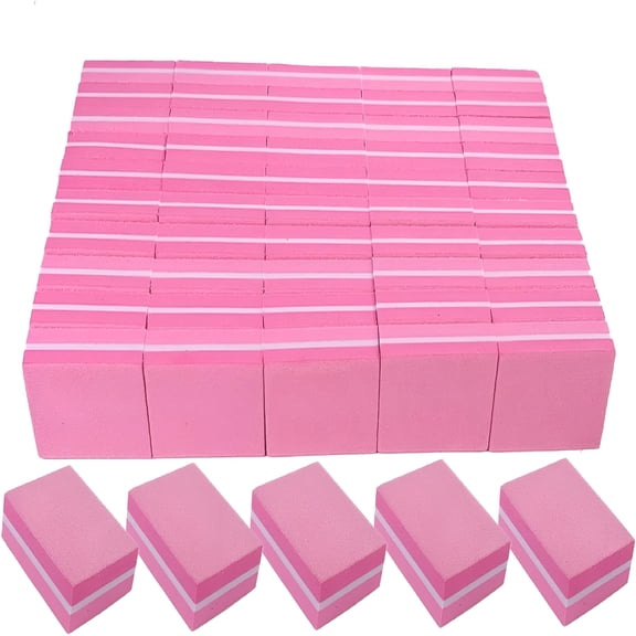 EXLEAF Nail Buffers (50 Pack) Mini Buffer Block Nail File for Acrylic Nails and Natural Nails,100/180 Grit Nail Buffer Block Bulk Buffing Blocks for Nail Buff Professional Manicure File Blocks Set