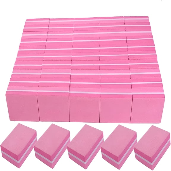 EXLEAF Nail Buffers (50 Pack) Mini Buffer Block Nail File for Acrylic Nails and Natural Nails,100/180 Grit Nail Buffer Block Bulk Buffing Blocks for Nail Buff Professional Manicure File Blocks Set