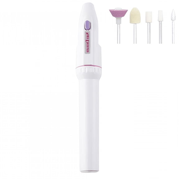 EXLEAF Nail Drill Kit, Electric Nail File with 5 Attachments, Electric Manicure Set with Adjustable Speed, Nail Dremel for Manicure And Pedicure