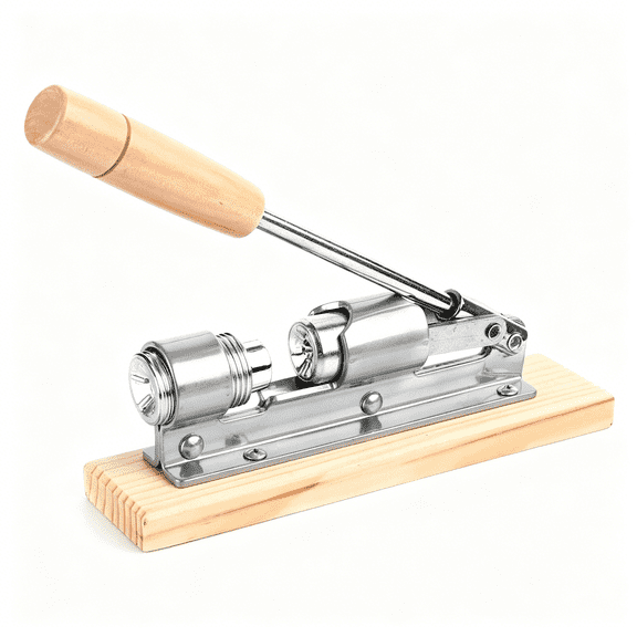 EXLEAF Nutcracker Heavy Duty Nut cracker Pecan Cracker Walnut Cracker Plier Opener Tool Desktop Wood Base & Handle (Updated)
