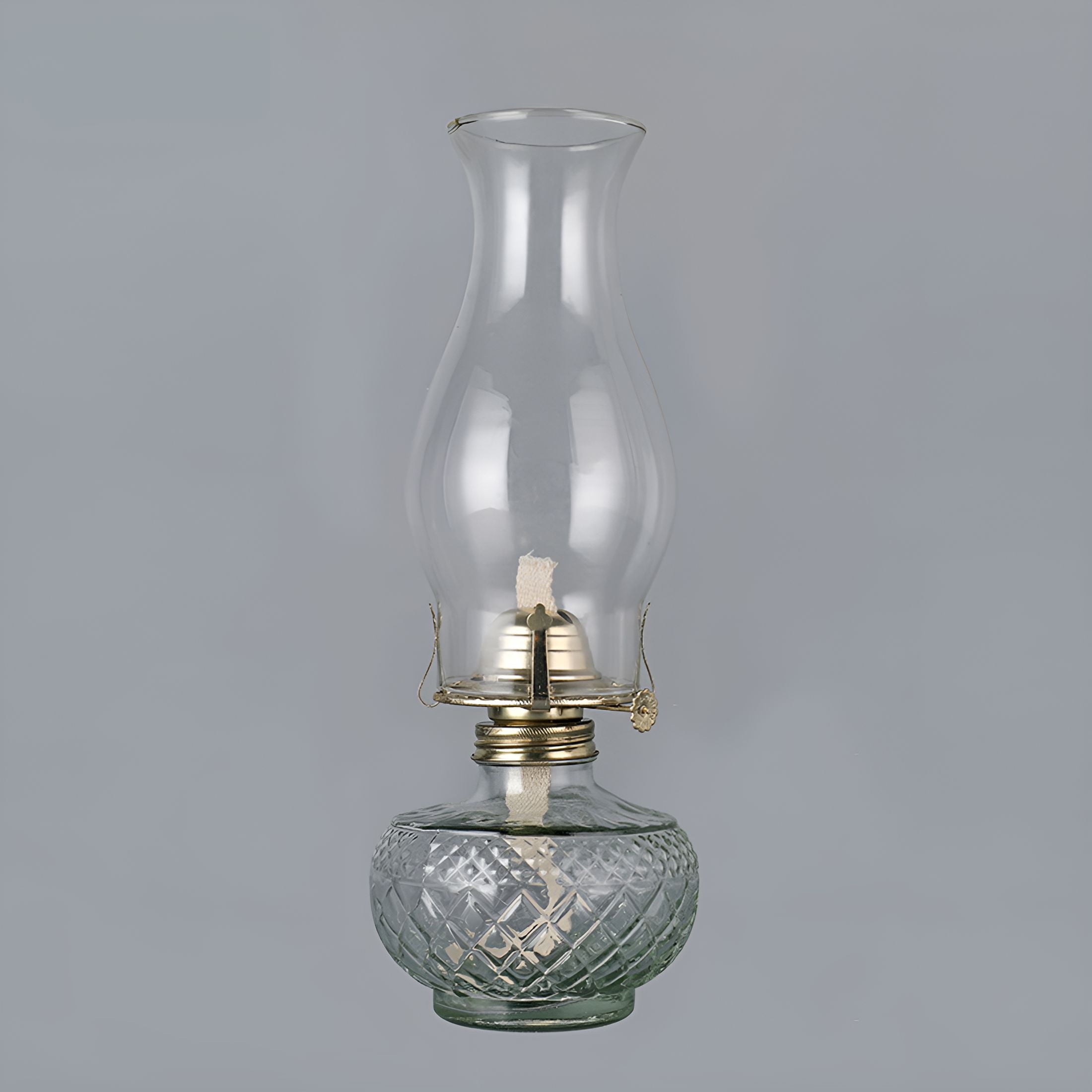 EXLEAF Oil Lamp Glass Kerosene (Large),Kerosene Oil Lantern for Rustic Decor Style,Hurricane Lamp,Oil Lamps for Indoor Use Decor Lighting,Lantern Lamp.
