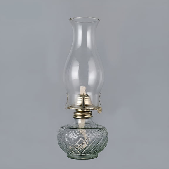 EXLEAF Oil Lamp Glass Kerosene (Large),Kerosene Oil Lantern for Rustic Decor Style,Hurricane Lamp,Oil Lamps for Indoor Use Decor Lighting,Lantern Lamp.