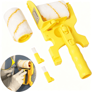 EXLEAF Paint Edger Roller Brush,Multifunctional Hand-Held Clean-Cut Paint Edger Roller Brush Portable Tool Kit,Pole Mountable with Roller and Brush for Home Room Wall Ceiling Painting