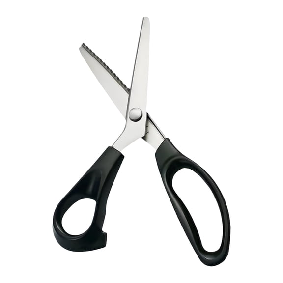 EXLEAF Pinking Shears for Fabric Cutting, Stainless Steel Blades, Ergonomic Handles