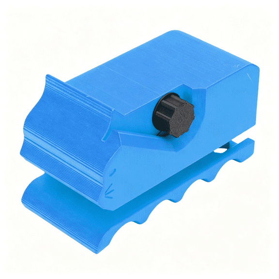 EXLEAF Portable Cardboard Cutter for Cat Scratchers, 3D Printing Handheld Cardboard Cutting Tool for DIY Cat Scratching, Plastic Card Board Cutting Machine (Blue)