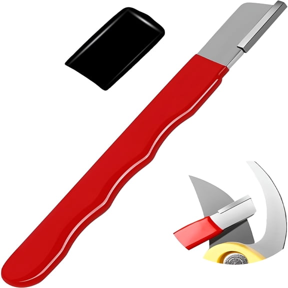 EXLEAF Portable Garden Tool Sharpener, 2-in-1 Blade Sharpener for Axes, Machetes & Pocket Knives, Outdoor Maintenance