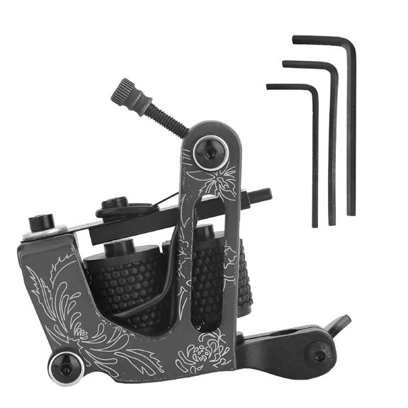 EXLEAF Professional Alloy Coil Tattoo Machine for Lining and Shading, 10 Wrap Gun for Precision Custom Designs