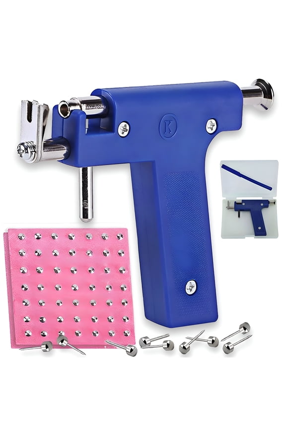 Professional Ear Nose Navel Body Piercing Gun Studs Piercing Punch Tool Kit Set Ear Piercing Kit Needle