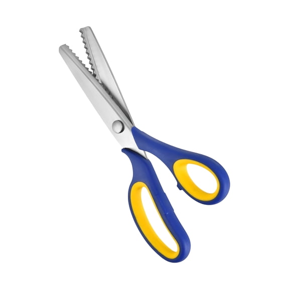 EXLEAF Professional Grade Pinking Shears, Stainless Steel Crafting Scissors, Comfort Grip Handled, for Sewing, Quilting, Tailoring, Home, Studio, Classroom.