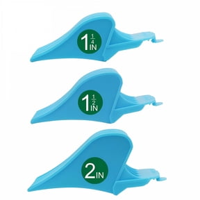 EXLEAF Professional Hair Clipper Guards, Jumbo Comb Attachments 1 1/4 to 2 Inch, Fits Most Standard Clippers with 1-5/8 to 1-3/4 Inch Blades, Blue