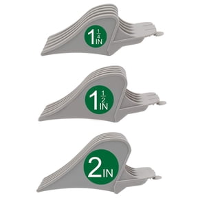 EXLEAF Professional Hair Clipper Guides 1-1/4, 1-1/2, 2 Inch, Jumbo Attachment Combs for Manual and Electric Clippers, White