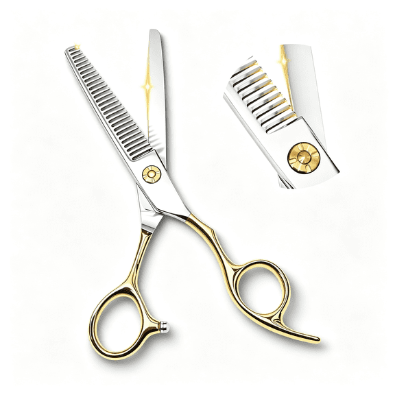 EXLEAF Professional Hair Thinning Scissors,Texturizing Shears with Razor Sharp Teeth Blades,Premium Stainless Steel for Salon Quality,Men Women Barber Hairdressing & Gift Box
