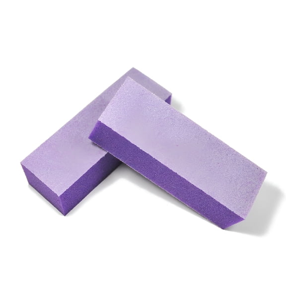EXLEAF Professional High Quality Acrylic Nails Manicure Pedicure Buffing Buffer Block Nail Buffer Block - Purple 2Ct