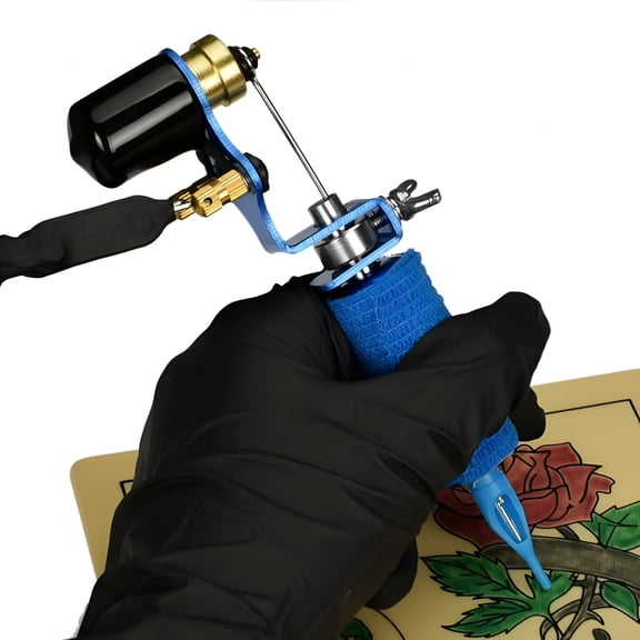 EXLEAF Professional Rotary Tattoo Machine, Quiet Strong Motor for Liner and Shader, Low Vibration Alloy Body for Precision Line Work and Shading, Tattoo Supply for Artists