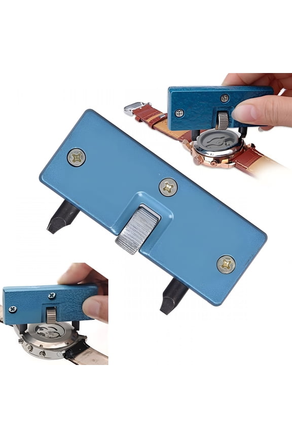 Professional Watch Back Remover Tool, Metal Adjustable Watch Back Case Opener Closer Remover Repair Screw Wrench Repair Kit Watchmaker Holder Tool