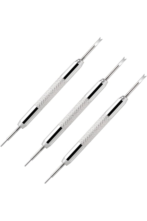 Professional Watch Pins Removal Tool,3 Pack Stainless Steel Double-Ended Watch Spring Bar Tool Watch Band Adjustment Tool Kit for Watch Repair Fix Replacement Sizing