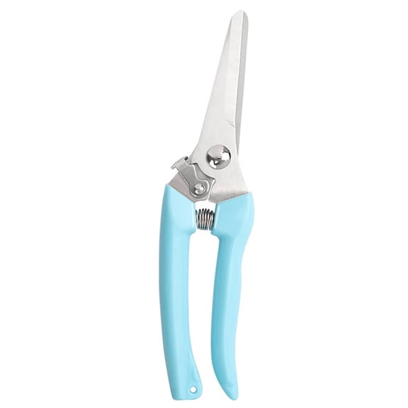 EXLEAF Pruning Shears, Sharp Stainless Steel Garden Scissors with Ergonomic Loop Handle, Multi-Purpose Clippers for Plants, Flowers, Cardboard & Crafts
