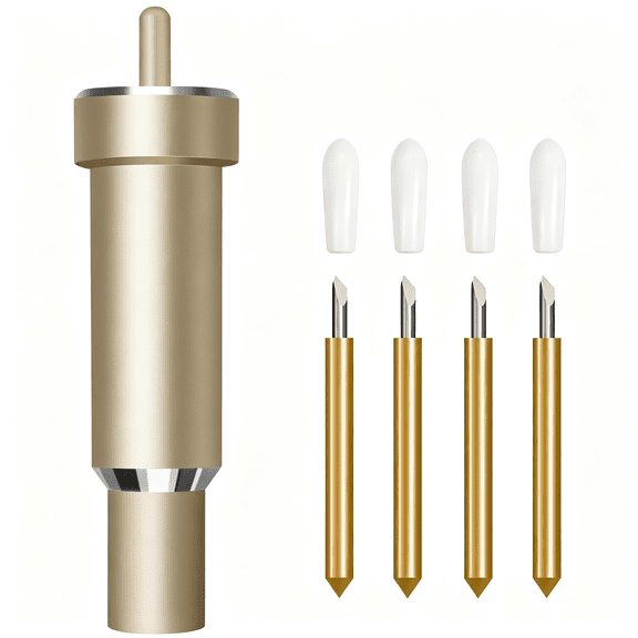 EXLEAF Replacement Premium Fine Point Blade and Housing, Compatible with Maker 3/Maker/Explore 3/Air 2/Air/One, Including 4 Pcs 1.0Mm Fine Point Blades