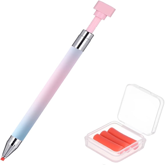 EXLEAF Rhinestone Picker Tool,Refillable Wax Pen with 3 Additional Wax Refills for Nail