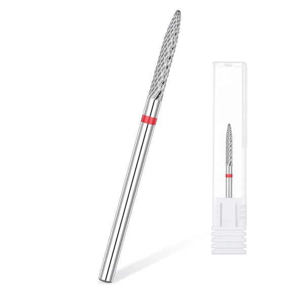 EXLEAF Safety Carbide Clean Nail Drill Bit under Nail Cuticle Cleaner Bit for Electric Nail Drills Nail Gel Cuticle Remover Drill Bits Manicure Tool for Nail Salons and Home Use