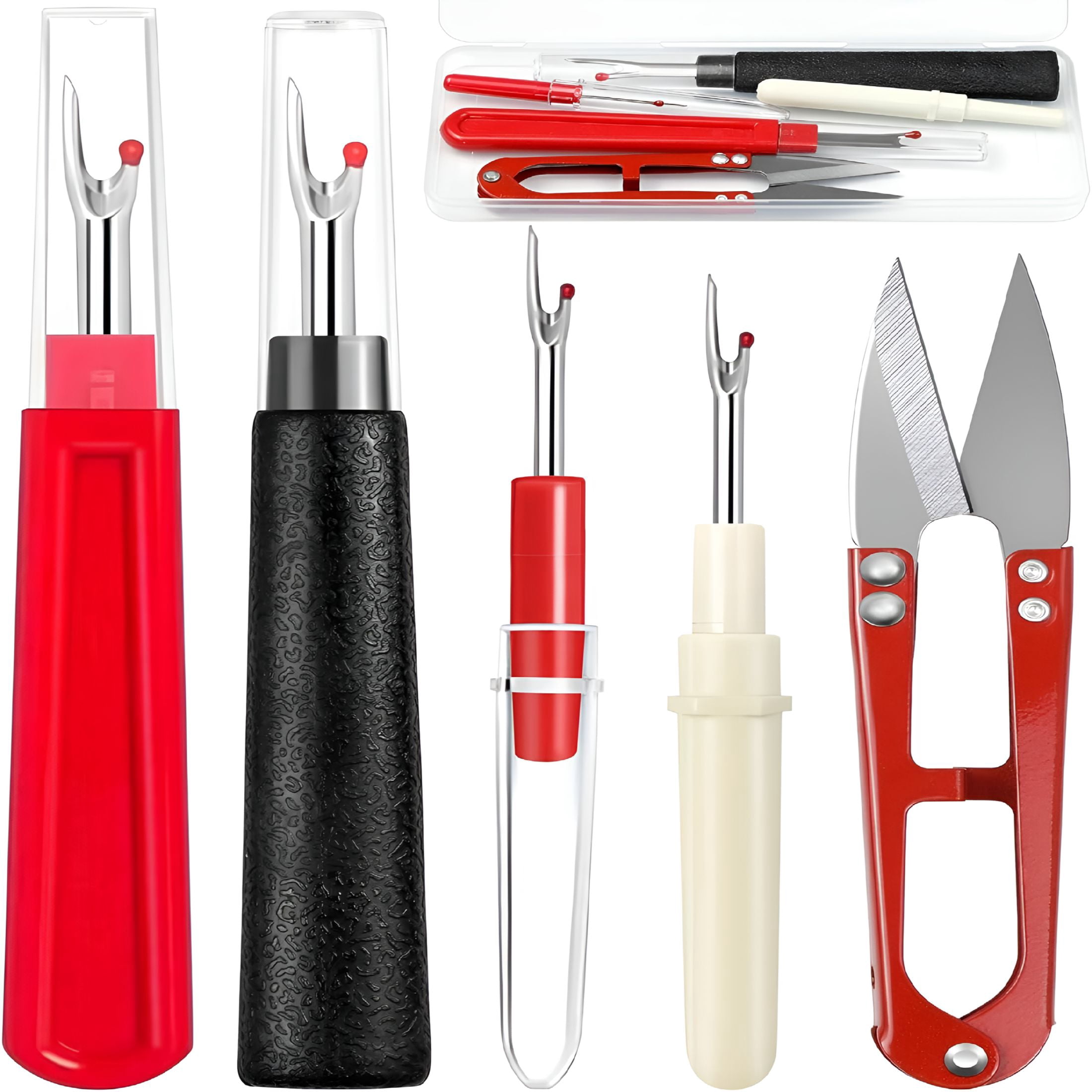 Tailor Thread Ripper EXLEAF Seam Rippers for Sewing – 2 Big and 2 Small Stitch Remover Tools ...