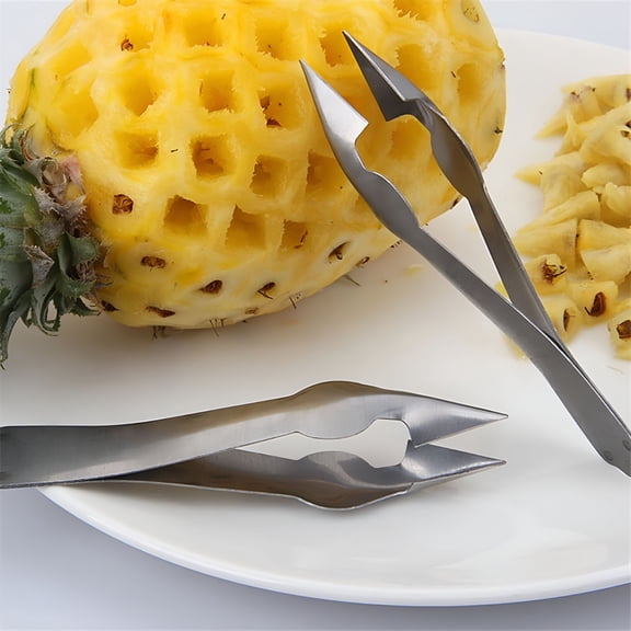 EXLEAF Seed Salad Tool Fruit Clip Cutter Stainless Steel Corer Slicer Pineapple Peeler