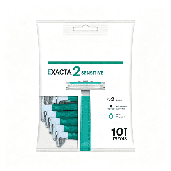 EXLEAF Sensitive Disposable Razor, 10 Count (1Pack)
