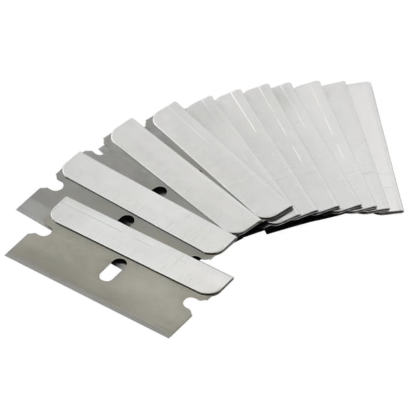EXLEAF Single Edge Razor Blades,100 Pack,Silver,Straight Edge,Scraper Blades