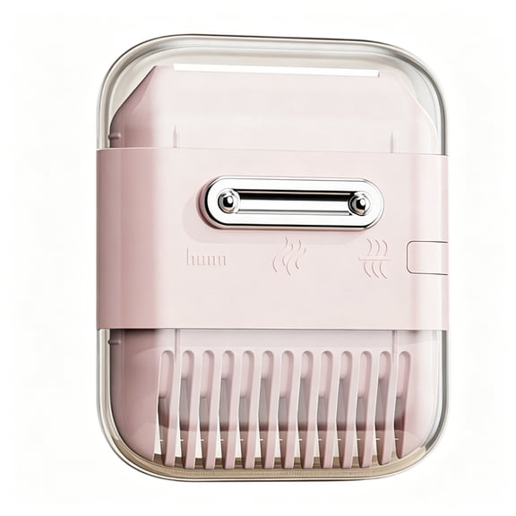 EXLEAF Six in One Trimmer Hair Clipper,Adjustable Multifunctional Hair Cutting Comb,Manual Trimmer Comb for Girls Women,Hair Cutting Tools,Pink