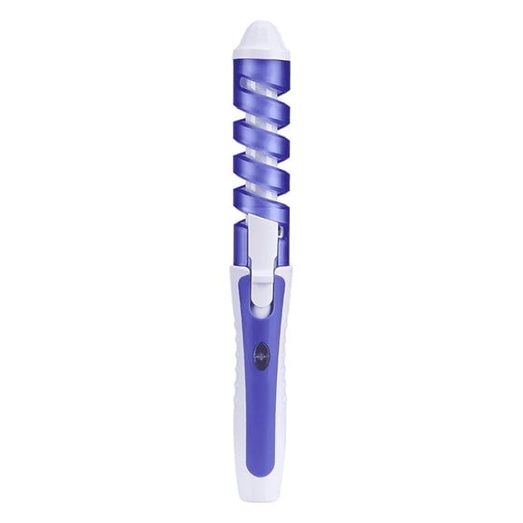 EXLEAF Spiral Curling Iron, Professional Hair Waving Styling Tool, Portable Electric Hair Curler, Blue