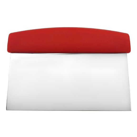 EXLEAF Stainless Steel Dough Scraper with Plastic Handle, 6.3 Inch Pastry Cutter Bench Knife for Bread, Cookie, and Cake Baking