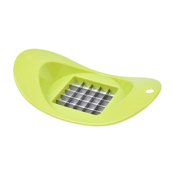EXLEAF Stainless Steel French Fry Cutter Potato Slicer - One Button Press Vegetable Chopper for Home Kitchen Cooking - Hand Held Chip Maker Withhandle for Carrots Zucchini Root Vegetables