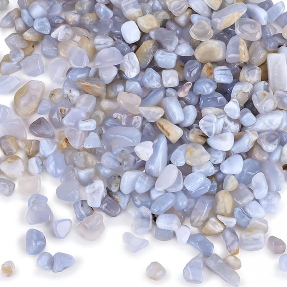 EXLEAF Succulent Rocks,1Lb Light Blue Polished Pebbles for Indoor Plants,Decorative River Rocks for Plants Indoor,Vase Fillers,Cactus Planters,Bird Bath,Fountain,Outdoor Garden Landscaping