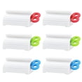 thumbnail image 1 of EXLEAF Toothpaste Squeezer – 6 Pack – Key Roller Design – Tube Holder And Dispenser – Plastic Tube Squeezer for Bathroom, 1 of 7