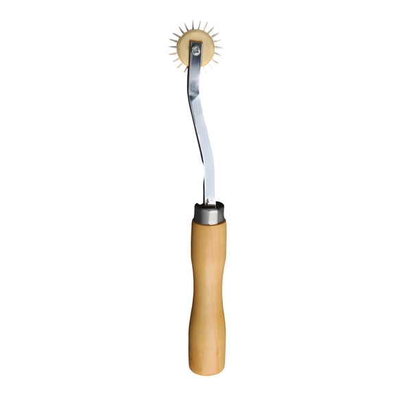 EXLEAF Tracing Wheel for Sewing, Stainless Steel Pattern Marker with Wooden Handle, Precision Tool for Quilting, Leather, Cloth and Paper Crafting