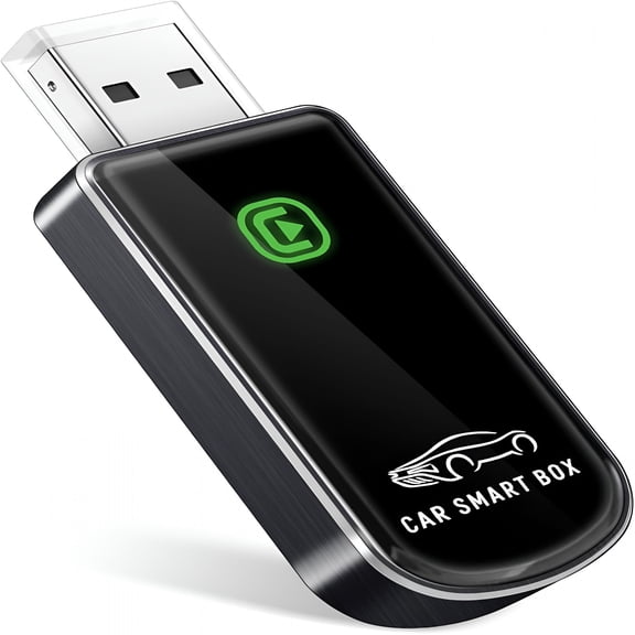 EXLEAF Wireless Adapter for iPhone iOS 10+ & Cars from 2015+,Mini Edition,Convert Factory Wired to Wireless CarPlay Dongle Plug & Play GPS Digital Media Receiver