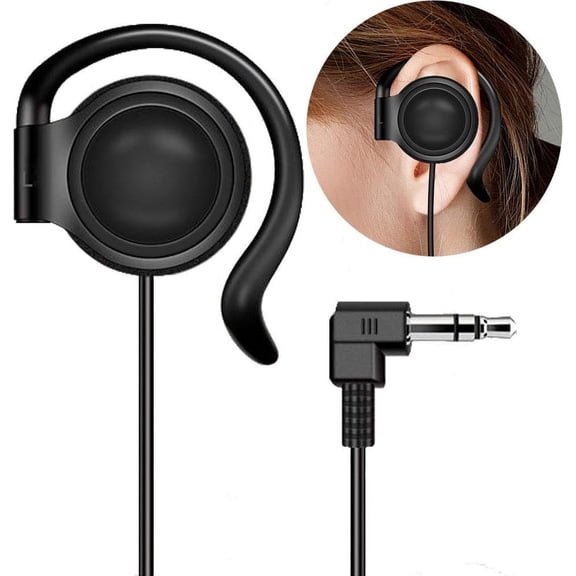 EXMAX 3.5mm Single Side Earphone Earbud One Ear Headphone for EXD-101 ATG-100T ELGT-470 Wireless Tour Guide System Receiver Touring Groups Radio Podcast Laptop MP3/4 Tablet PC Skype YouTube (Right)