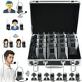 thumbnail image 1 of EXMAX EX-938 Wireless Headset Microphone Audio Tour Guide System for Church Translation Teaching Travel Simultaneous Interpretation (1 Transmitter 14 Receivers with Black Aluninum Storage Case), 1 of 8