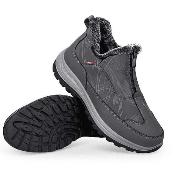 EXNOVFC Winter Snow Boots for Women: Slip on Waterproof Boots - Insulated Warm Fur Lined Walking Outdoor Ankle Booties