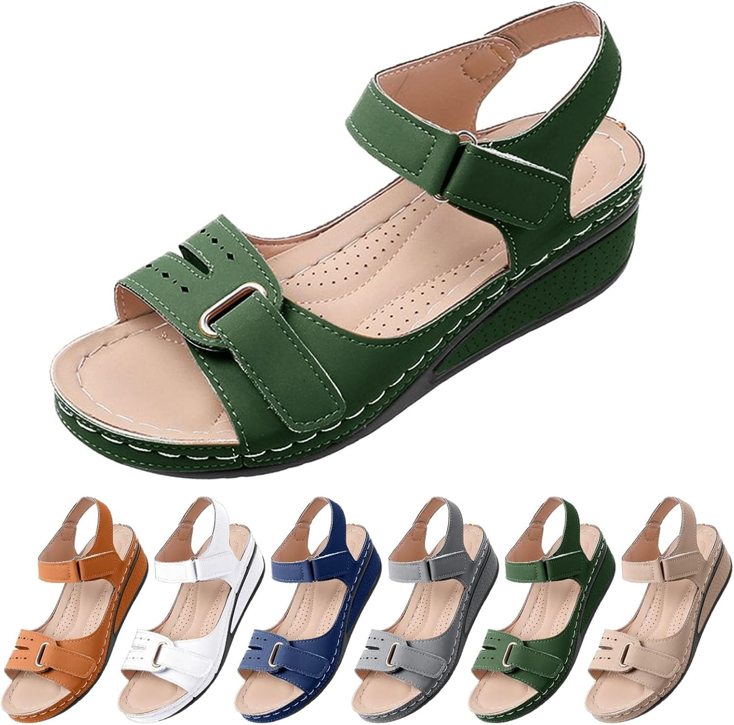 EXNOVFCWomen's orthopedic wedge sandals, women's sandals, summer