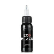 EXO BLACK 1-oz Xtreme Tattoo Ink Solid Dark Filling Shading Bold High Pigment Load