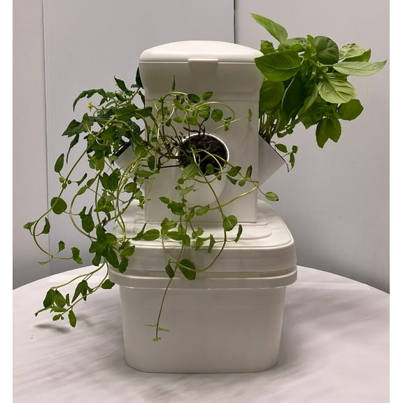 EXO Hydroponics Growing System Tier 1 Mini Tower - Advanced Indoor Gardening Kit for Healthy Plants - Automate Aeroponics Mini Indoor Outdoor Home Grow Herb