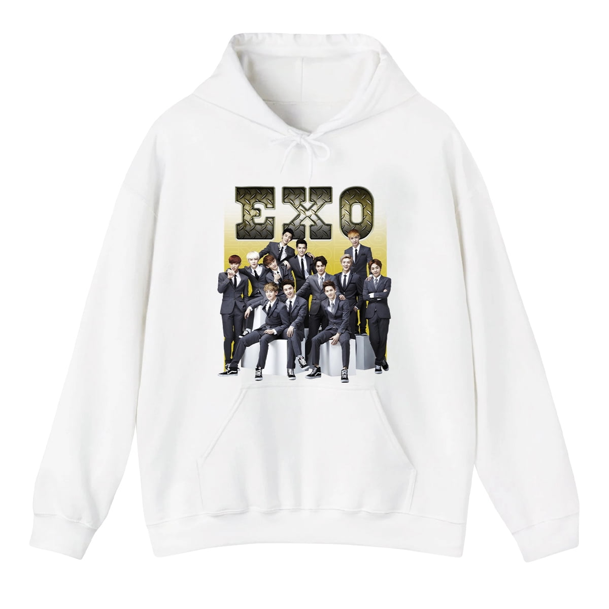 EXO Retro Classic Hoodie Kpop Bootleg Shirt Kpop Merch Kpop Gift for her or him EXO Hoodie Walmart