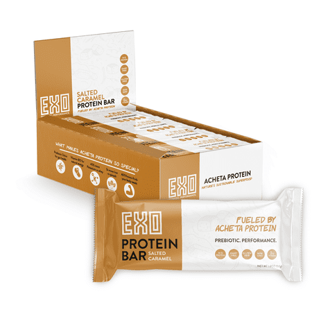 EXO Salted Caramel Prebiotic Protein Bars, 12-Pack
