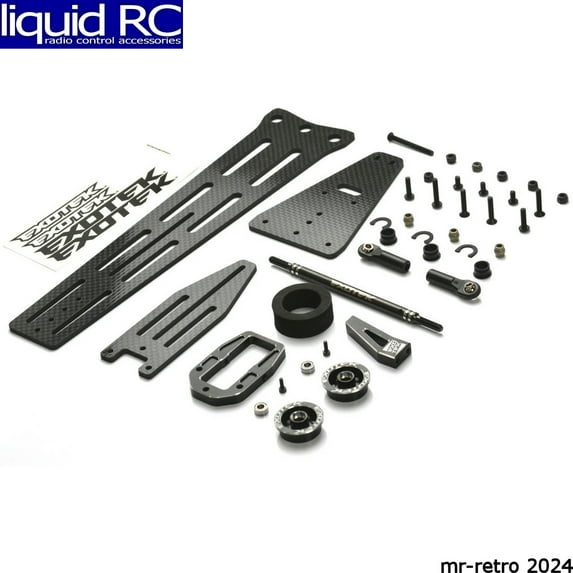 EXOTEK RACING LLC 22 5.0 Pro Wheelie Bar Set 3mm CF Single Wheel ETK2106 Electric Car/Truck Option Parts