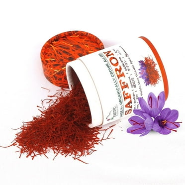 EXOTIC BioNaturals Saffron (5 Grams / 0.17 ounce) | Super Negin Grade A  Saffron Spice | All Red Organically Grown Saffron for Cooking Risotto, Paella, Bomba Rice, Golden Milk and Saffron Tea