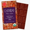 thumbnail image 1 of EXOTICCAO 8 Pack Blueberry Organic Dark Chocolate Bars|Low Sugar|Gluten-Free, Vegan, Kosher, Non GMO,Dairy free, Soy Free| 70% Cacao|2.47 oz Each, 1 of 1