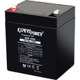 thumbnail image 1 of EXP1250-12V 5Ah Rechargeable SLA for Security System, UPS, Garage Door Opener Replacement, Fire Alarm Batteries, Sealed Lead Acid, 12V Backup, 1 of 4